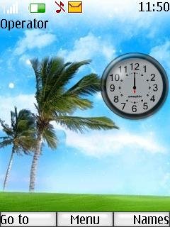 Swf Palm Tree Clock -  1