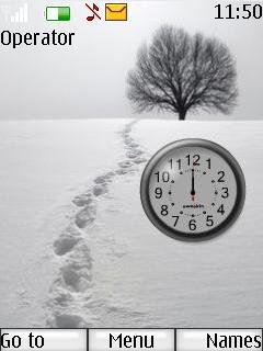 winter clock -  1