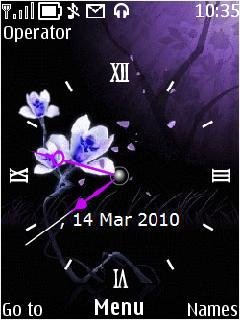 purple clock -  1