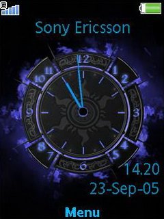 Dark Blue Clock -  1