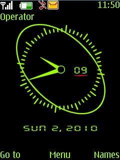 Swf Green Clock -  1