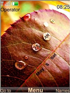 Rainy Leaf Clock -  1