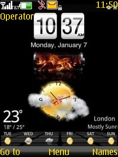 I-phone Weather Clk -  1