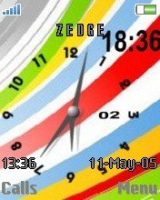 Colourful Clock -  1