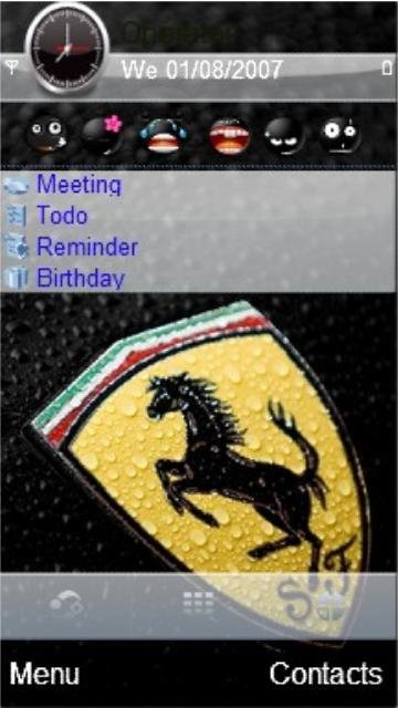 Ferrari On Black -  1
