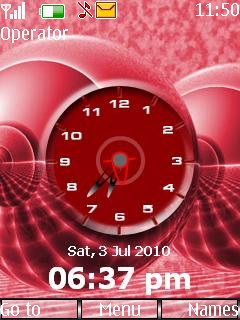 3d Ball Dual Clock -  1