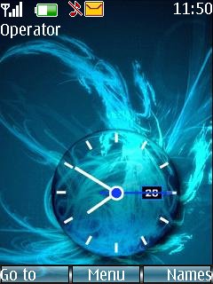 Cool Blue Clock -  1