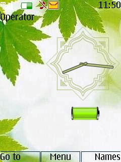 Leaf Battery Clock -  1