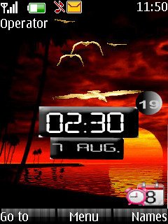 Sunset Clock -  1