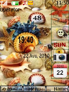 Sea Shells Clock -  1