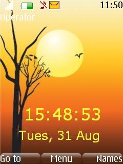 Sunset Clock -  1