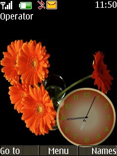 Flowers Clock -  1