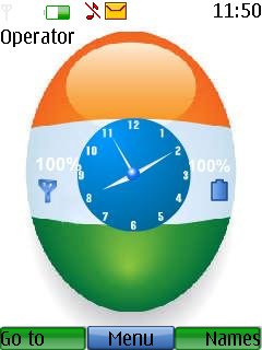 Indian Flag Clock -  1