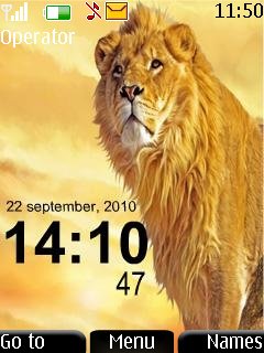 Lion Clock -  1