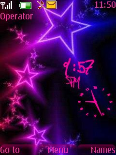 4d Stars Clock -  1