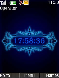 Blue Clock -  1