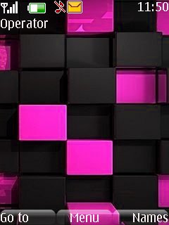 3d Pink Cube -  1