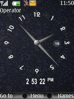 Black Dual Clock -  1