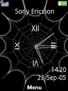 Spider Web Clock -  1