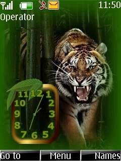 Tiger Clock -  1