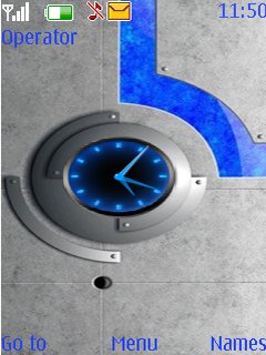 Blue Clock -  1