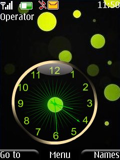 Green Clock -  1