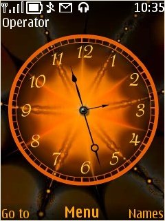 Orange Clock -  1