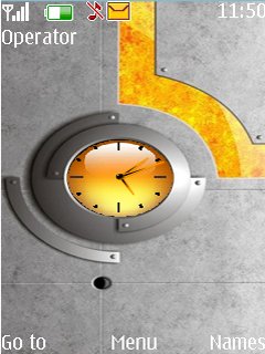 yellow clock -  1
