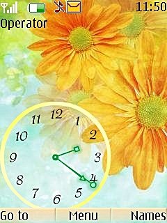 Flowers Clock -  1