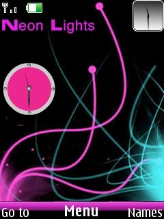 Neon Lights Clock -  1
