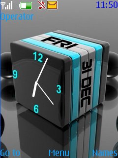 3d Cube Clock -  1