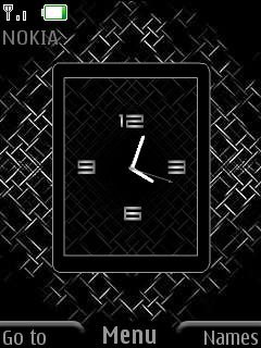 Black Clock W Icons -  1