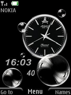 black dual clock -  1