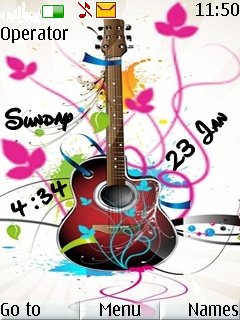 Guitar Clock -  1