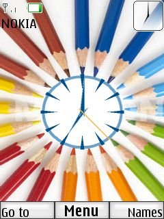 Pencils Clock -  1