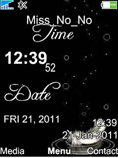 Black Digital Clock -  1