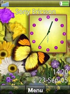 butterfly clock -  1