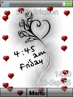 hearts Clock -  1