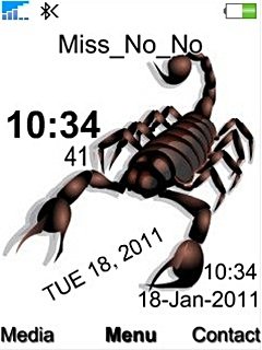 Scorpion Clock -  1