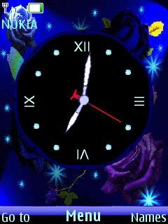 blue clock -  1