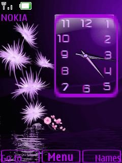 Purple Clock -  1