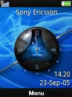 Blue Analog Clock -  1