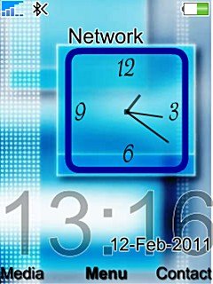 Blue Analog Clock -  1