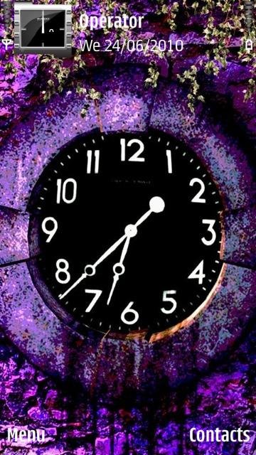 Purple Clock -  1