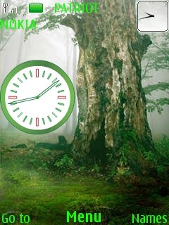 Green Nature Clock -  1