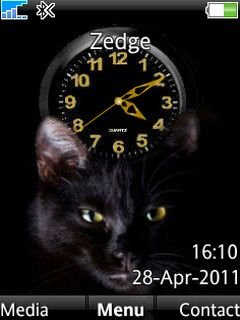 Black Cat Clock -  1