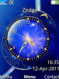 Blue Analog Clock -  1