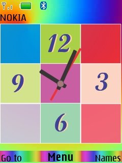 Colorful Clock -  1