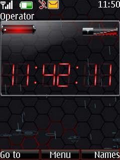 Digital Red Clock -  1