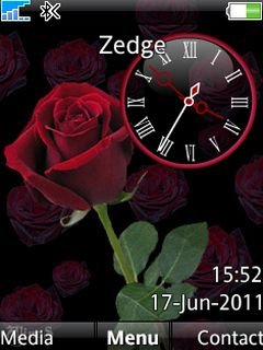 Dark Rose Clock -  1